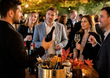 Soirée d&rsquo;entreprise d&rsquo;automne : pourquoi le vin est la star des animations de saison