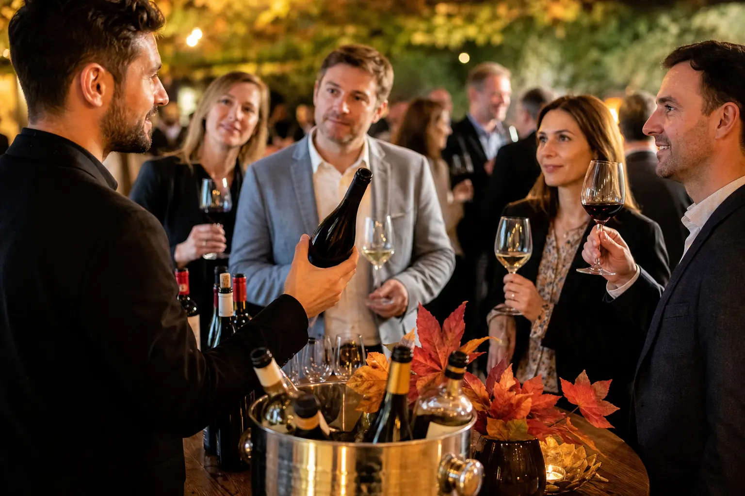 Soirée d&rsquo;entreprise d&rsquo;automne : pourquoi le vin est la star des animations de saison